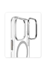 Joko Apple iPhone 15 Pro Kılıf Crystal Magsafe Kapak - Şeffaf - Görsel 3