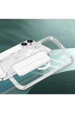 Joko Apple iPhone 15 Pro Max Kılıf Alfa Magsafe Standlı Kapak - Siyah - Görsel 3