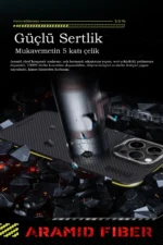 Joko Apple iPhone 15 Pro Max Kılıf Aramid 600D Kevlar Karbon Fiber Magsafe Kapak - Sarı - Görsel 3