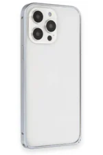 Joko Apple iPhone 15 Pro Max Kılıf Metal Bumper Magneticsafe Kapak - Gri - Görsel 3
