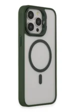 Joko Apple iPhone 15 Pro Max Kılıf Roblox Lens Magsafe Standlı Kapak - Koyu Yeşil - Görsel 2
