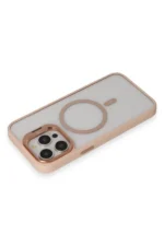 Joko Apple iPhone 15 Pro Max Kılıf Roblox Lens Magsafe Standlı Kapak - Pudra - Görsel 3