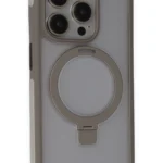 Joko Apple iPhone 15 Pro Max Zorda Airbag Magsafe Standlı Kapak - Titan Gri