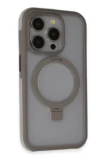 Joko Apple iPhone 15 Pro Max Zorda Airbag Magsafe Standlı Kapak - Titan Gri