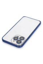 Joko Apple iPhone 15 Pro Metal Bumper Mat Kapak - Lacivert - Görsel 4