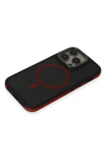 Joko Apple iPhone 15 Pro Rocky Magsafe Kapak - Siyah-Kırmızı - Görsel 4