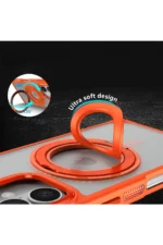 Joko Apple iPhone 16 Banza Magsafe Standlı Kapak - Titan Gri - Görsel 2