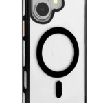 Joko Apple iPhone 16 Gleam PC Sert Magsafe Kılıf - Şeffaf-Siyah