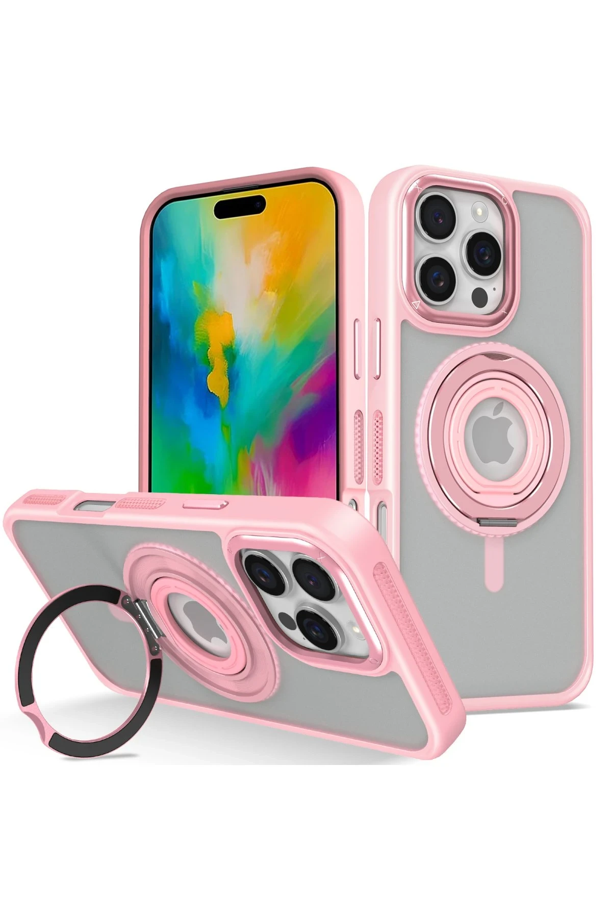 joko-iphone-16-pro-max-banza-magsafe-standli-kapak-pembe-default Joko Apple iPhone 16 Pro Max Banza Magsafe Standlı Kapak - Pembe - Görsel 1
