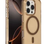 Joko Apple iPhone 16 Pro Max Gleam PC Sert Magsafe Kılıf - Şeffaf-Gold