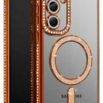 Uray store Samsung Galaxy A37 5G Joke Simli Magneticsafe Kılıf - Turuncu