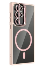 Joko Samsung Galaxy S23 Ultra Remim Lensli Magsafe Standlı Kapak - Pembe - Görsel 2