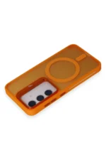 Joko Samsung Galaxy S24 Flet Lens Magsafe Kapak - Turuncu - Görsel 3