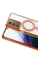 Uray store Xiaomi Redmi 15 4G Joke Simli Magneticsafe Kılıf - Turuncu - Görsel 2