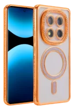 Uray store Xiaomi Redmi Note 15 Pro 4G Joke Simli Magneticsafe Kılıf - Turuncu