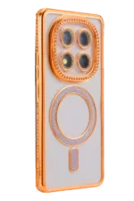 Uray store Xiaomi Redmi Note 15 Pro 4G Joke Simli Magneticsafe Kılıf - Turuncu - Görsel 3