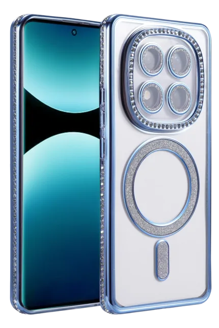 Uray store Xiaomi Redmi Note 15 Pro 5G Joke Simli Magneticsafe Kılıf - Mavi