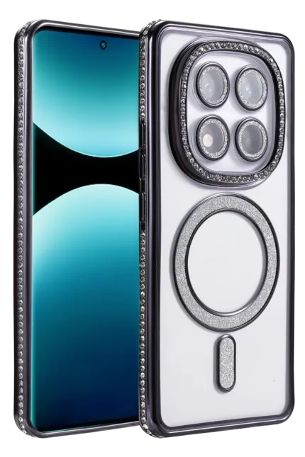Uray store Xiaomi Redmi Note 15 Pro 5G Joke Simli Magneticsafe Kılıf - Siyah