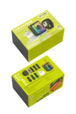 Karler Bass K28 Kombo 7 Adet Kordon Akıllı Saat Airpods Kulaklık Kablosuz Hoparlör Set - Siyah - Görsel 2