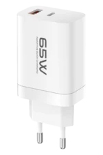 Konfulon C99Q 65W PD Destekli Type-C ve USB Çift Çıkışlı Hızlı Şarj Adaptörü - Beyaz