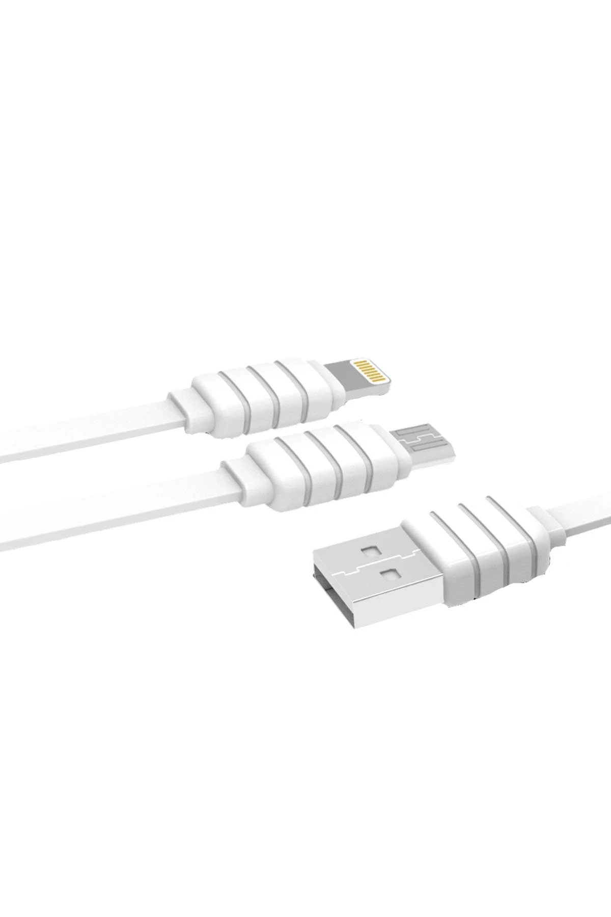 konfulon-s56-2in1-lightning-micro-usb-kablo-12m-21a-default Konfulon S56 2in1 (Lightning-Micro USB) Kablo 1.2M 2.1A - Görsel 1