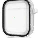 Movenchy Apple Airpods 4 (4.nesil) Shiny Şeffaf Kılıf - Siyah
