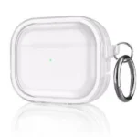 Movenchy Apple Airpods Pro 2 (2.nesil) Shiny Şeffaf Kılıf - Beyaz