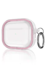 Movenchy Apple Airpods Pro 2 (2.nesil) Shiny Şeffaf Kılıf - Pembe