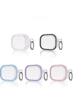 Movenchy Apple Airpods Pro 2 (2.nesil) Shiny Şeffaf Kılıf - Pembe - Görsel 3