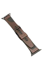Movenchy Apple Watch 45mm Buff Deri Kordon - Kahverengi - Görsel 2