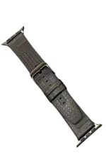 Movenchy Apple Watch 45mm Buff Deri Kordon - Siyah - Görsel 2