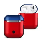 Uray store Apple Airpods 2 (2.nesil) 3in1 Kılıf - Kırmızı-Lacivert