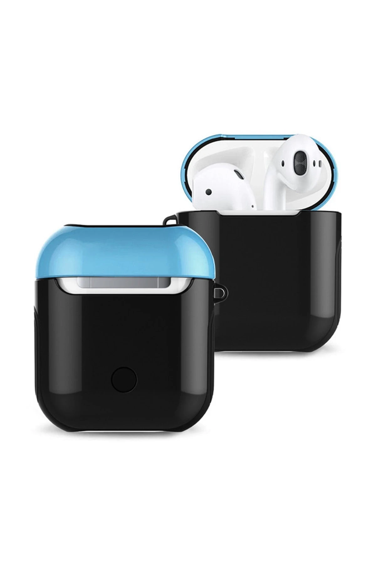 newface-airpods-2-2nesil-3in1-kilif-siyah-mavi-default Uray store Apple Airpods 2 (2.nesil) 3in1 Kılıf - Siyah-Mavi - Görsel 1