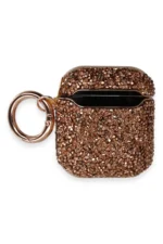 Uray store Apple Airpods 2 (2.nesil) Mira Taşlı Kılıf - Rose Gold - Görsel 2