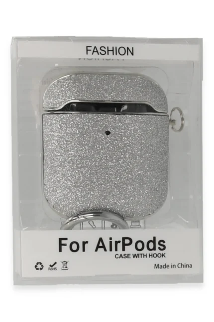 Uray store Apple Airpods 2 (2.nesil) Spell Simli Kılıf - Gümüş