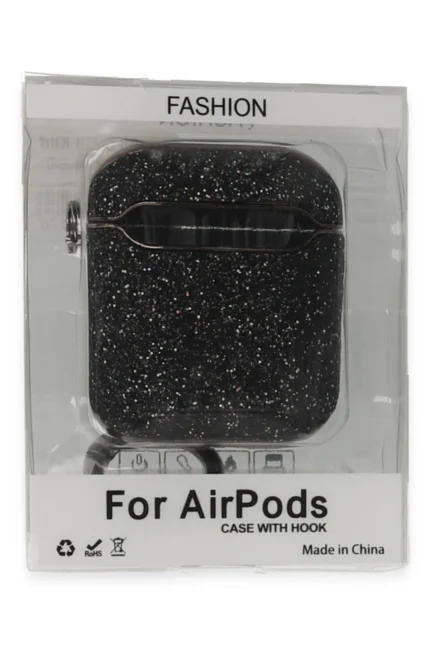 Uray store Apple Airpods 2 (2.nesil) Spell Simli Kılıf - Siyah