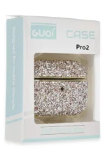 Uray store Apple Airpods Pro 2 (2.nesil) Luz Taşlı Kılıf - Pembe - Görsel 4