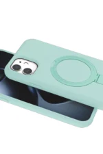 Uray store Apple iPhone 11 Regal Magsafe Standlı Kapak - Su Yeşili - Görsel 4