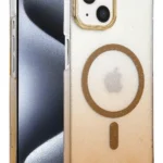Uray store Apple iPhone 14 Glossy Magsafe Kapak - Çöl Titanyum