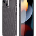 Uray store Apple iPhone 14 Kılıf Auto Focus Karbon Kapak - Gri