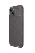 Uray store Apple iPhone 14 Kılıf Auto Focus Karbon Kapak - Gri - Görsel 3