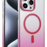 Uray store Apple iPhone 14 Pro Max Glossy Magsafe Kapak - Pembe