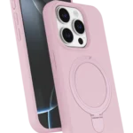 Uray store Apple iPhone 14 Pro Max Regal Magsafe Standlı Kapak - Açık Pembe