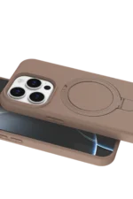 Uray store Apple iPhone 14 Pro Max Regal Magsafe Standlı Kapak - Çöl Titanyum - Görsel 4