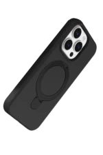 Uray store Apple iPhone 14 Pro Max Regal Magsafe Standlı Kapak - Siyah - Görsel 3