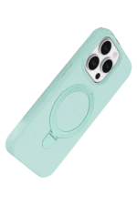 Uray store Apple iPhone 14 Pro Max Regal Magsafe Standlı Kapak - Su Yeşili - Görsel 3