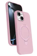 Uray store Apple iPhone 14 Regal Magsafe Standlı Kapak - Açık Pembe