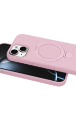 Uray store Apple iPhone 14 Regal Magsafe Standlı Kapak - Açık Pembe - Görsel 4
