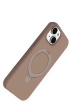 Uray store Apple iPhone 14 Regal Magsafe Standlı Kapak - Çöl Titanyum - Görsel 3