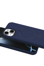 Uray store Apple iPhone 14 Regal Magsafe Standlı Kapak - Lacivert - Görsel 4